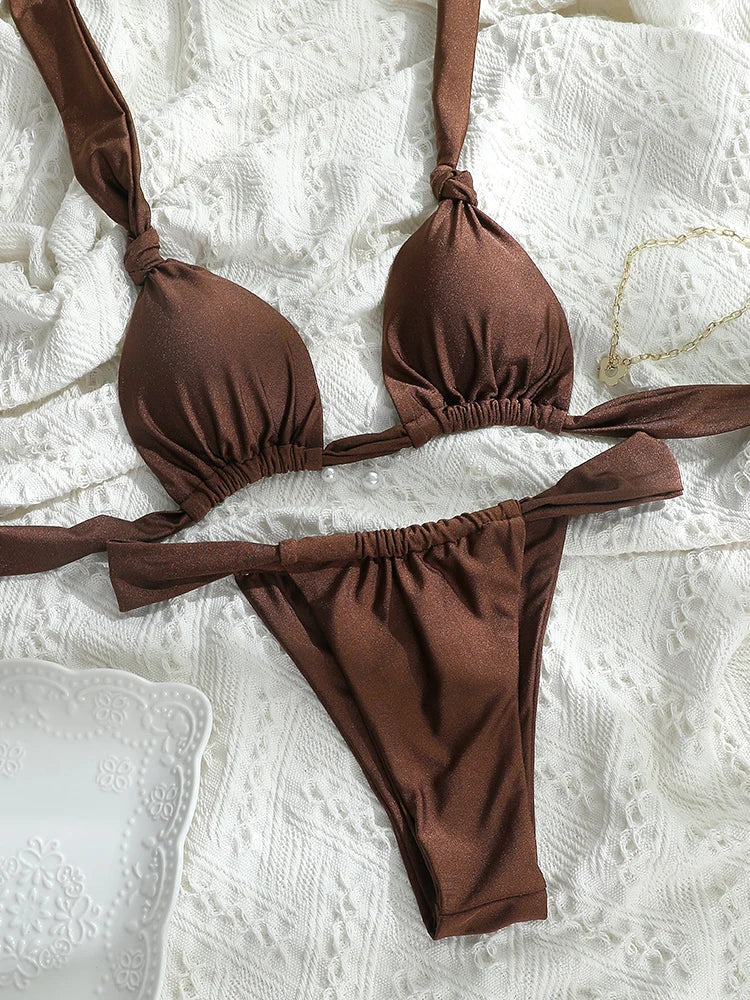 Riviera Chic Triangle Bikini Set